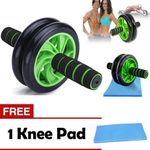 AB Wheel Roller Workout  Arm And Waist Fitness Exerciser Wheel (Free Knee Mat)