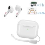 Long Playtime Earpods Wireless Bluetooth Earphones Earbuds 5.3 Headsets