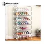Mateamoda Shoe Rack Stackable Assembly Shoe Clothes Organizer-6 Layers
